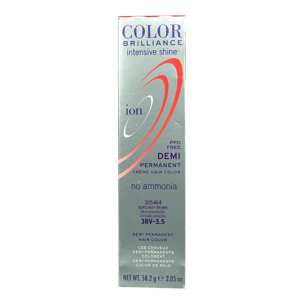 Tinte Demi Permanente Ion de 60gr 3RV-3.5 Castaño Borgoña