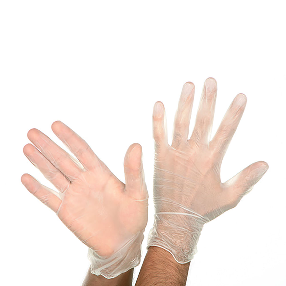 Guantes Salon Care Vinil Talla S