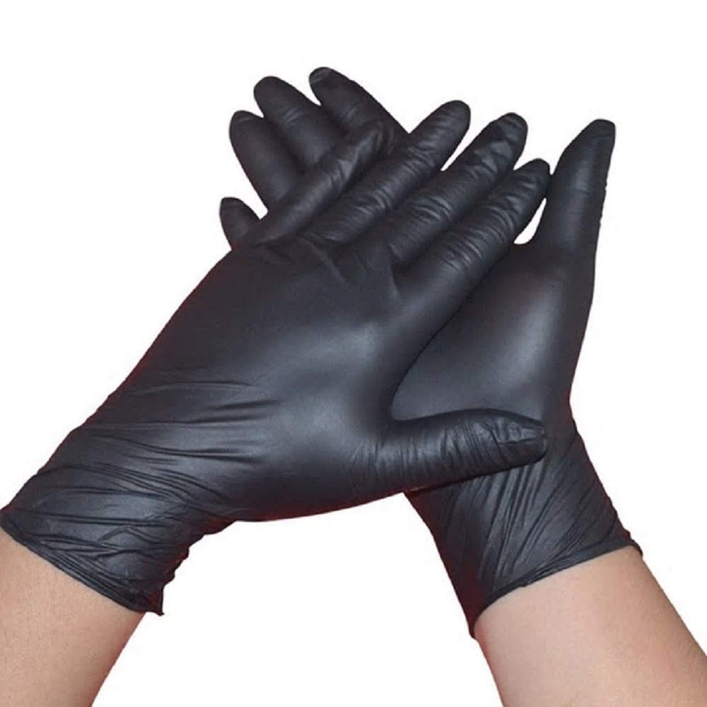 Guantes Eurostil Latex Negro Talla S