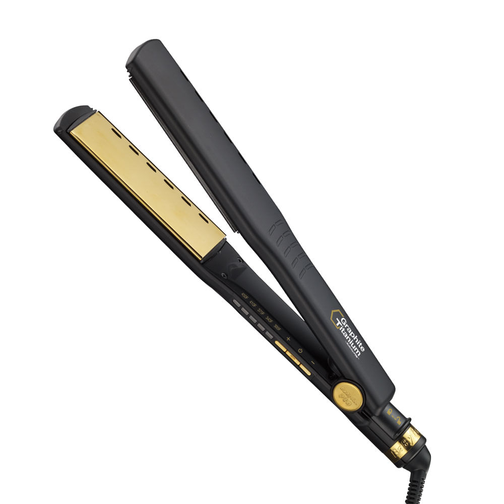 Plancha Iónica Grafito Titanio 38mm  Babyliss