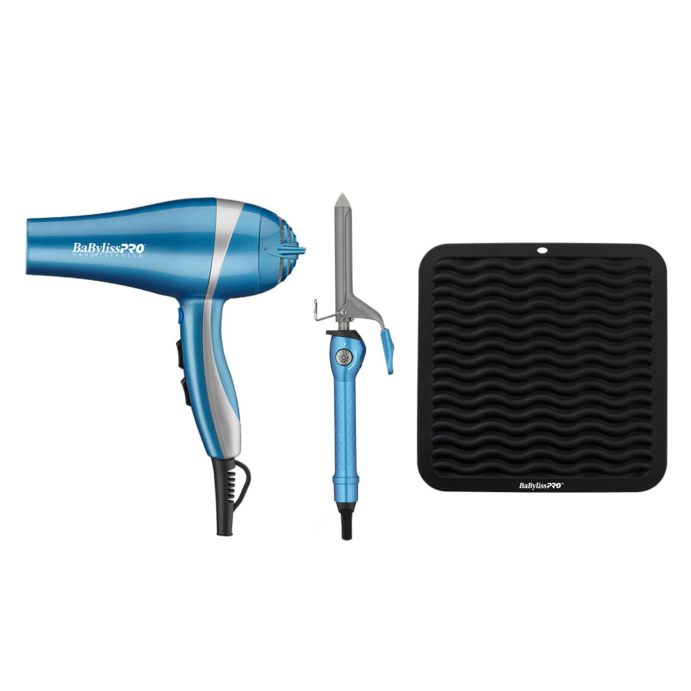 Kit BaBylissPRO Secador + ondulador + Alfombra de Mesa