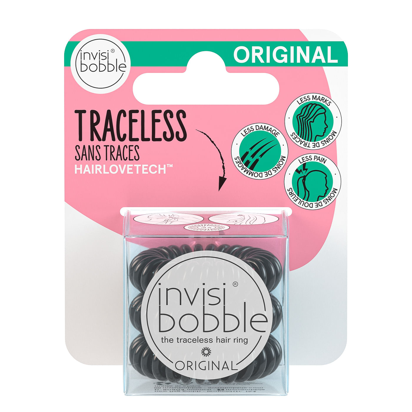 Colet espiral Invisibobble Original Negro 3 un