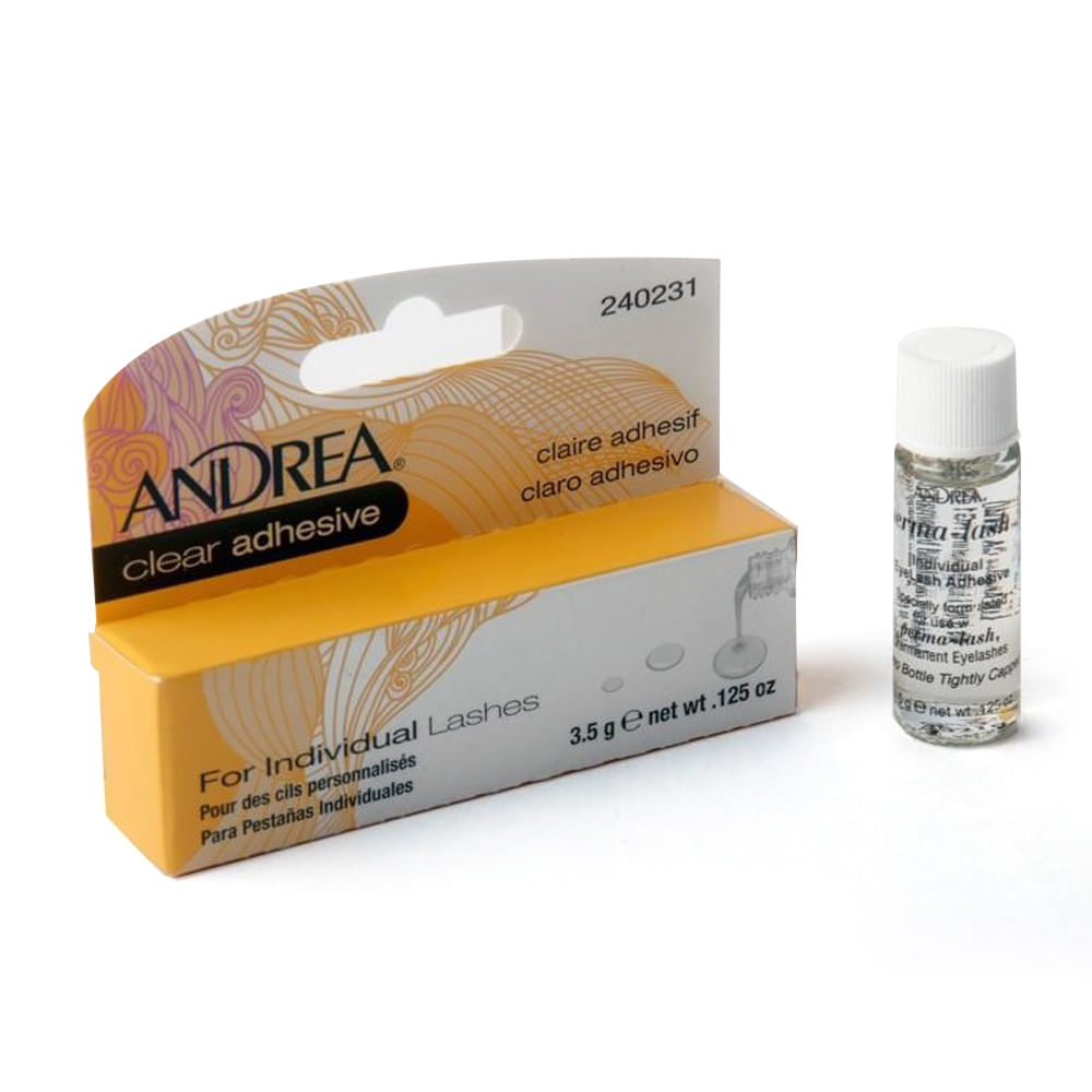 Pegamento pestañas individuales Andrea transparente 3.5 gr