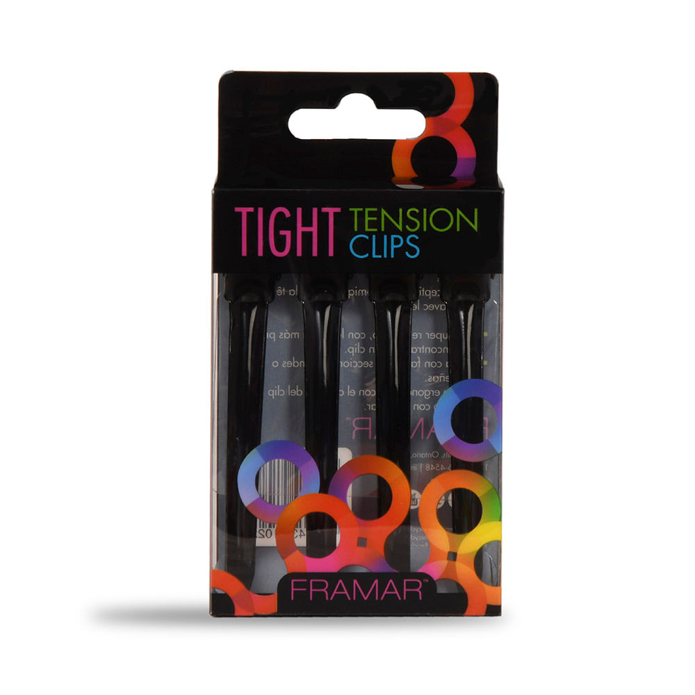 Set pinzas Framar Metalico negro 4 un