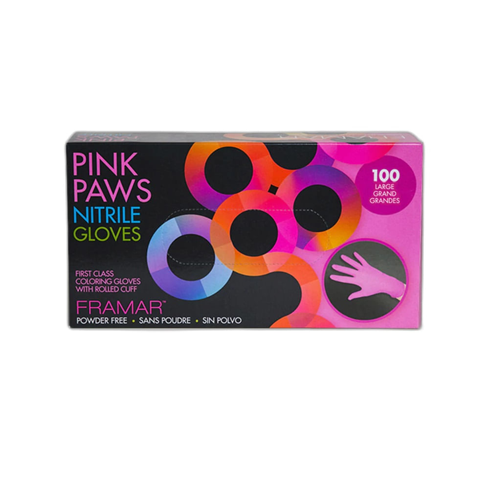 CAJA GUANTES FRAMAR GLV-PP-LRG NITRILO L 100UN