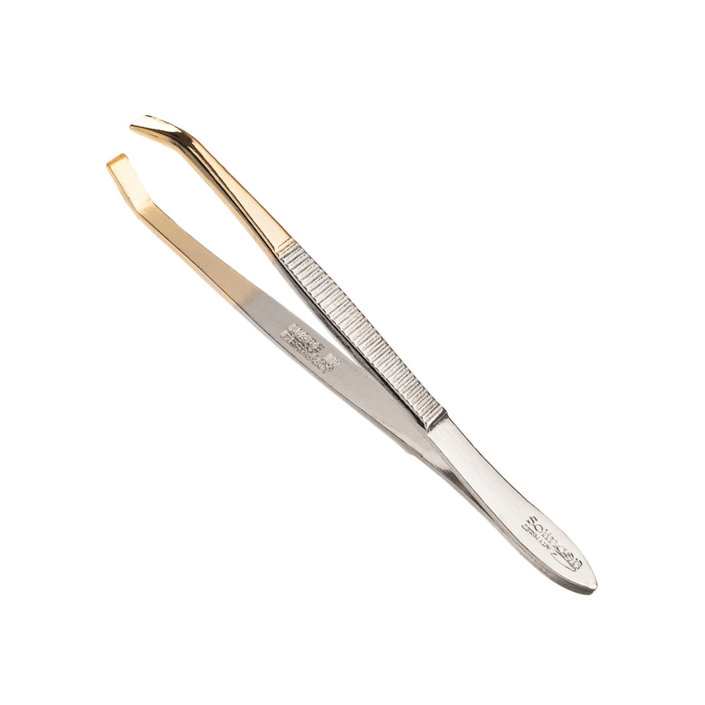 Pinza Depilar Euro 1974 Pta Dorada 8Cm Eurostil