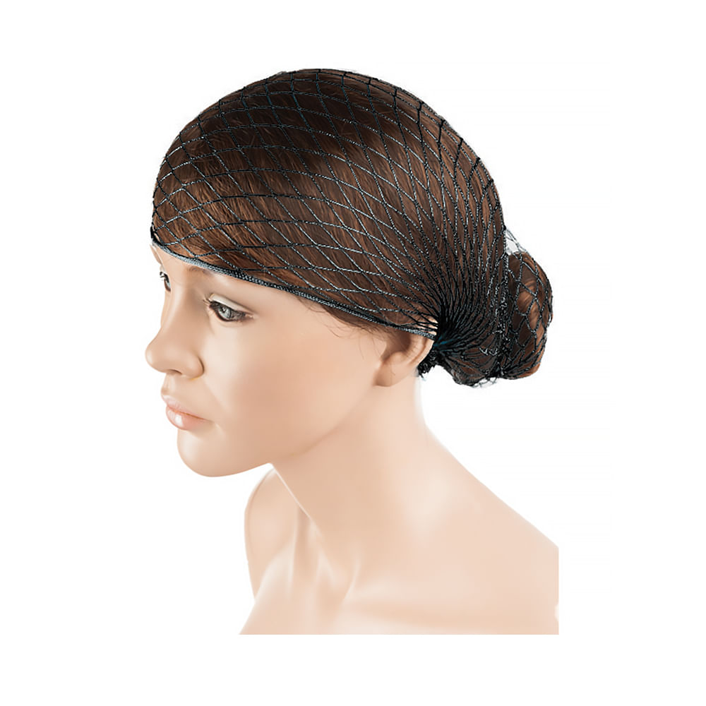 Malla Euro 1044/50 Triangular Elast.Negra 1Un Malla para cabello Eurostil elasticada negra
