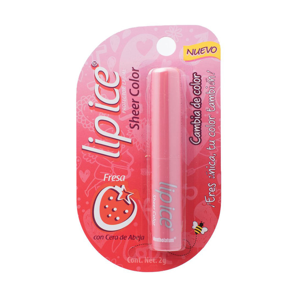 BALSAMO LABIAL LIP ICE MENBLA050 SHEER COLOR FRESA