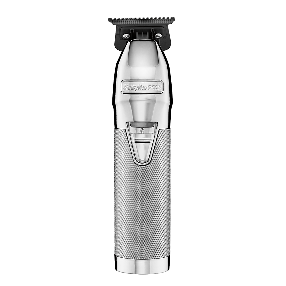 Desvelladora Trimmer SilverFX BaBylissPRO Silver con cuchilla expuesta