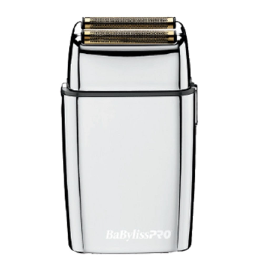 Afeitadora Métalica Shaver Doble Hoja Inalámbrica Silver BaBylissPRO BFS2UZ